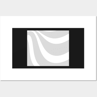 Abstract pattern - gray and white. Posters and Art